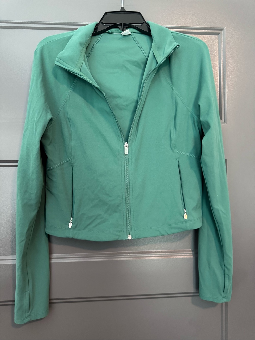 Athleta Mint Green Full-Zip Utility Jacket